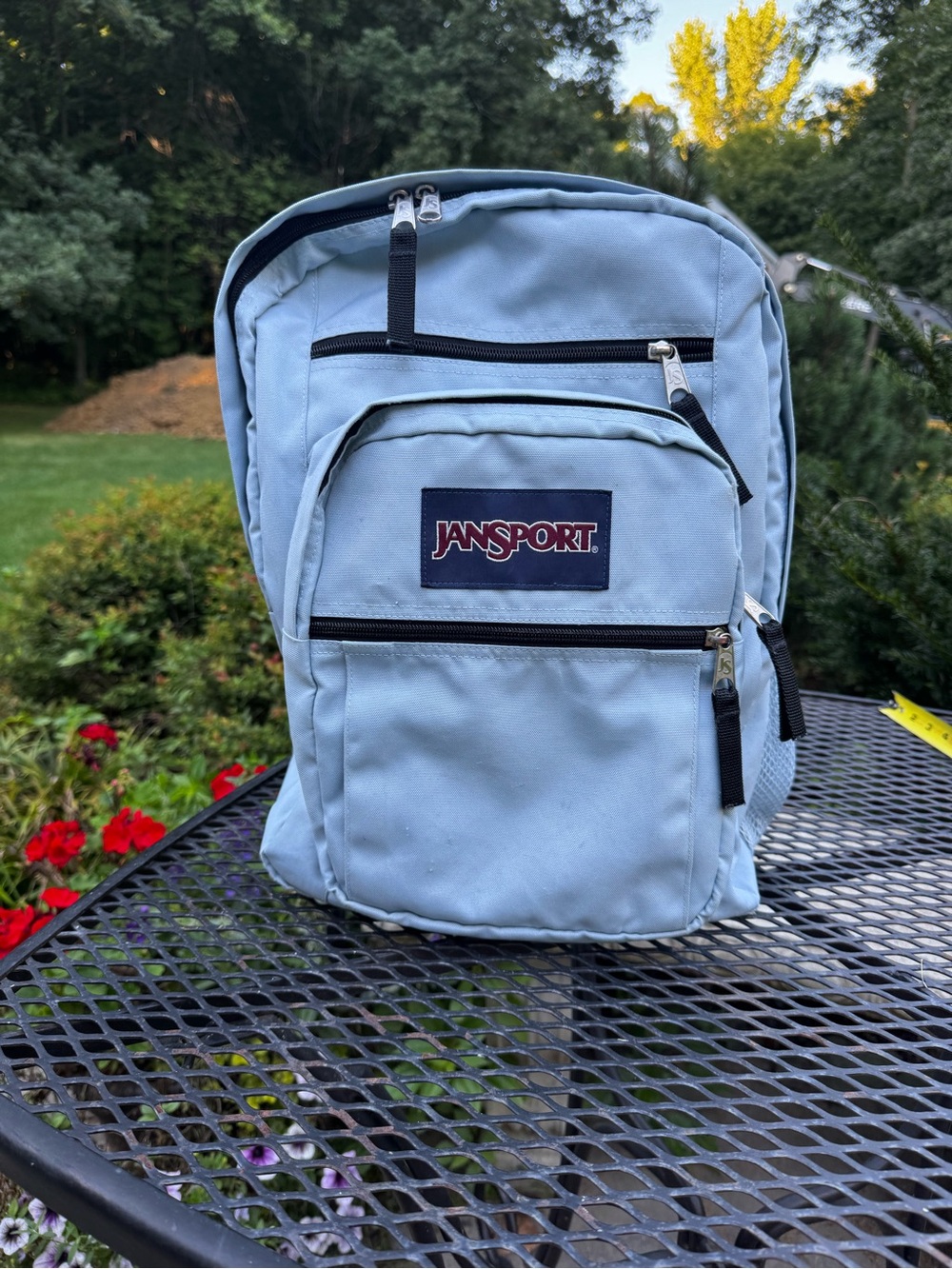 Jansport Light Blue Classic Backpack with Front Organizer